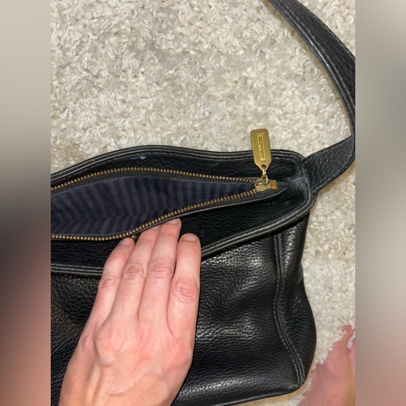 Vintage Coach Sonoma Pocket Zip Natural Grain Handbag - Picture 5 of 10